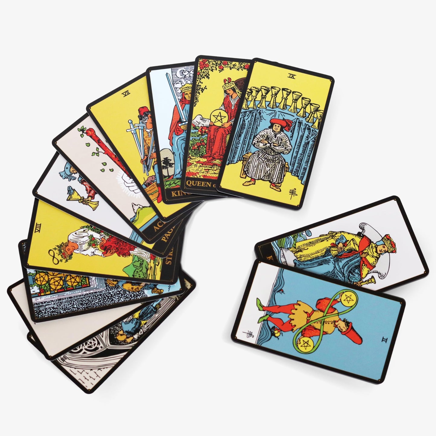 Wyspell Classic Tarot Cards for Beginners - Original Tarot Cards with Guide Book - Beginner Friendly - Traditional Tarot Deck (Dark)