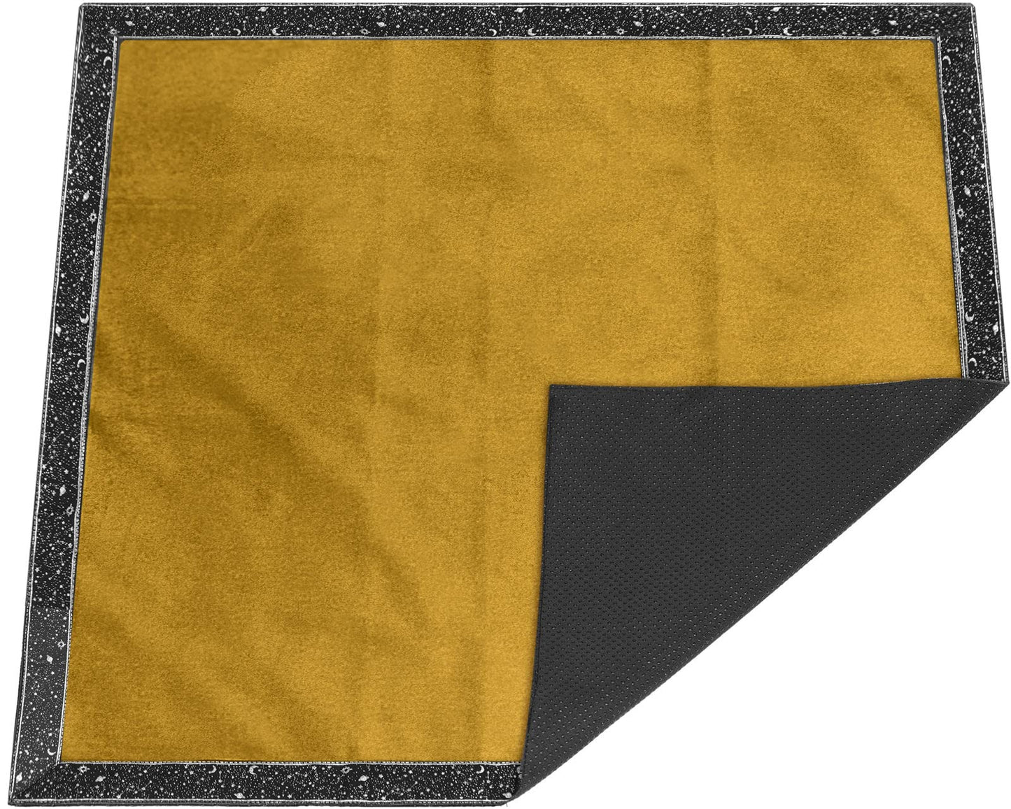 Tarot Cards Bag Divination Tablecloth Star River Lace Thickened Velvet Back Particle Bottom with Tarot Pouch (Green)