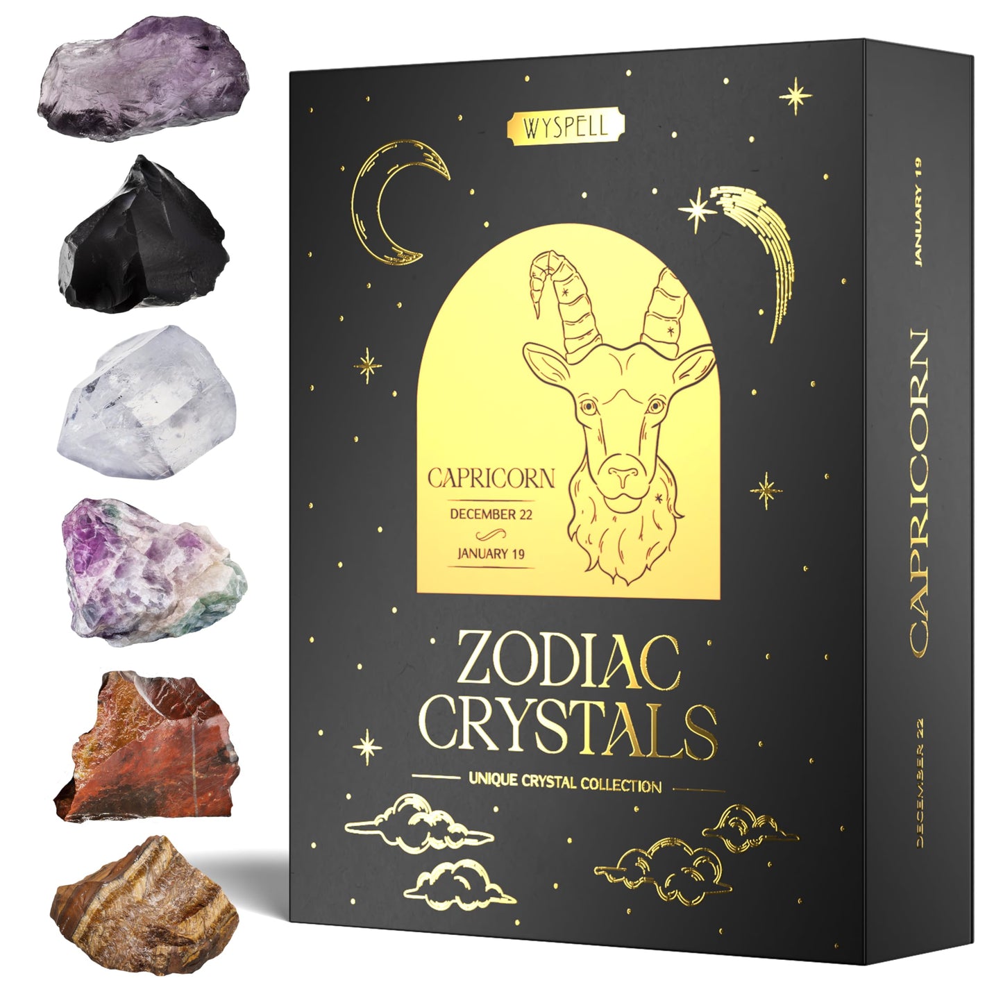 Bulk Crystals and Healing Stones 50 PCS - Real Mini Crystals for Spell Jars - Crystals for Witchcraft - Crystal Sets for Witchcraft Supplies - Real Crystal Witch Healing Crystals for Beginners Set