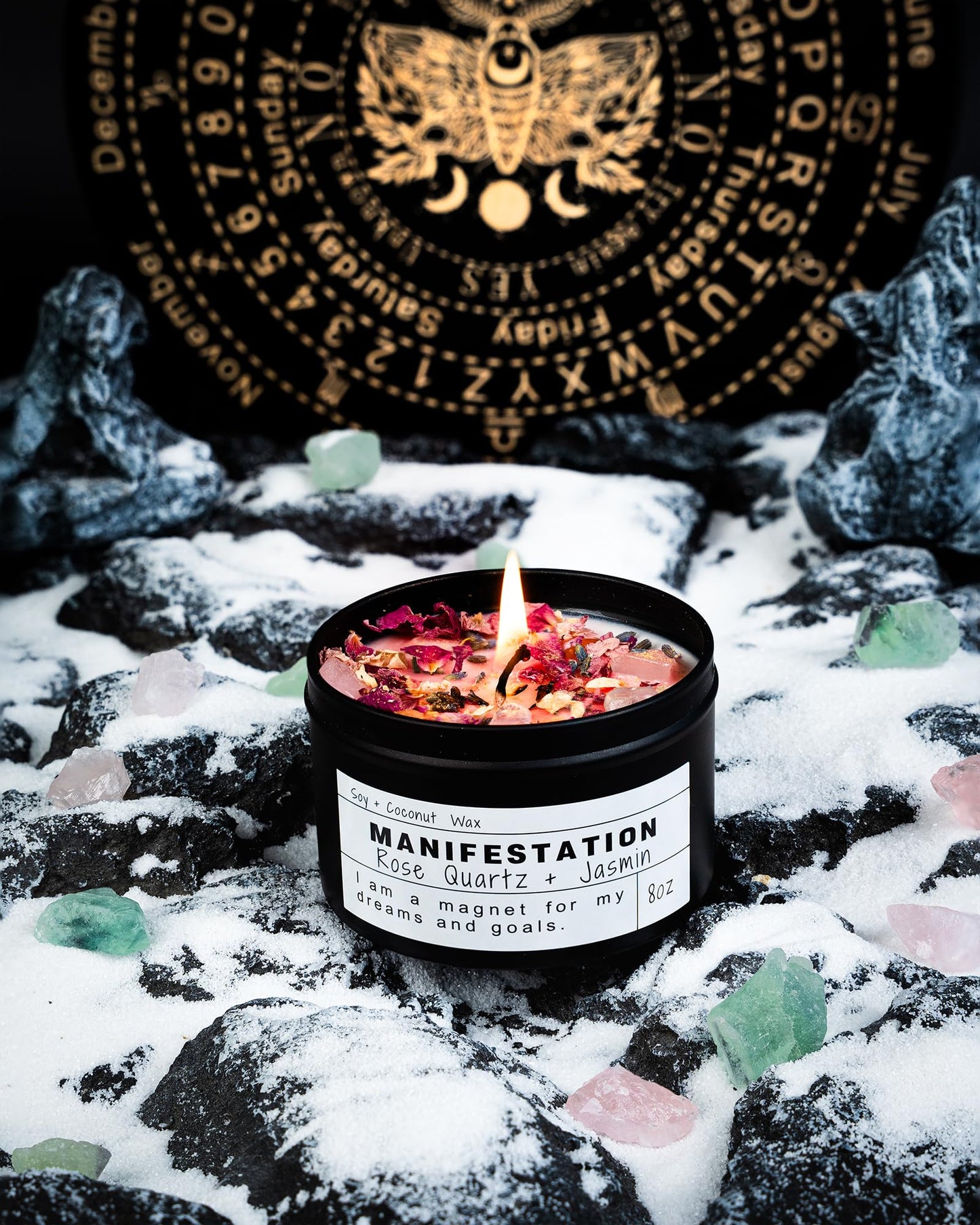 Healing Candles, Manifestation Magical Candles, Energy, Chakras, Law of Attraction, Gifts to Empower Women, Birthday Graduation Gifts, Emotional Support. (Trust The Universe)