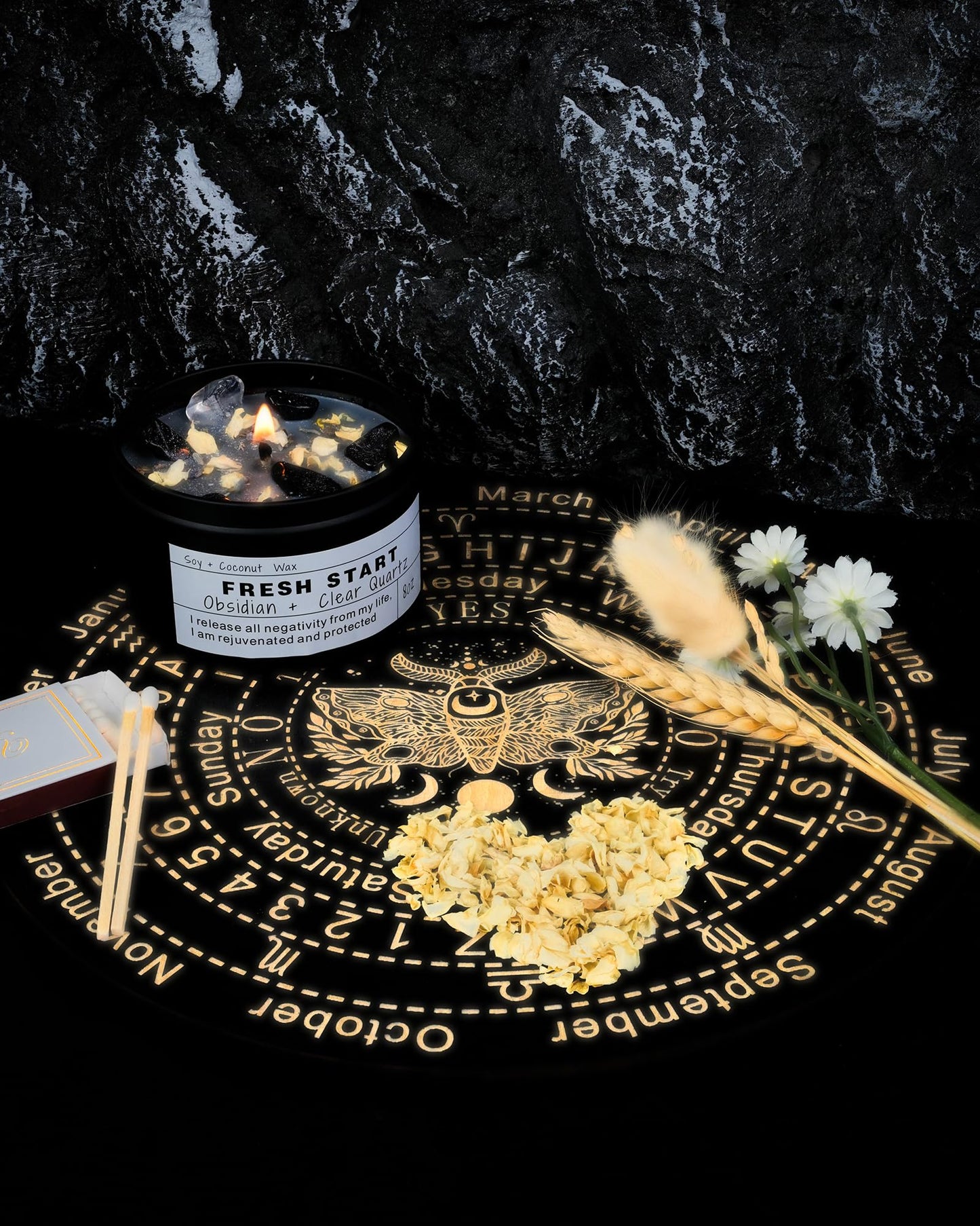 Healing Candles, Manifestation Magical Candles, Energy, Chakras, Law of Attraction, Gifts to Empower Women, Birthday Graduation Gifts, Emotional Support. (Trust The Universe)