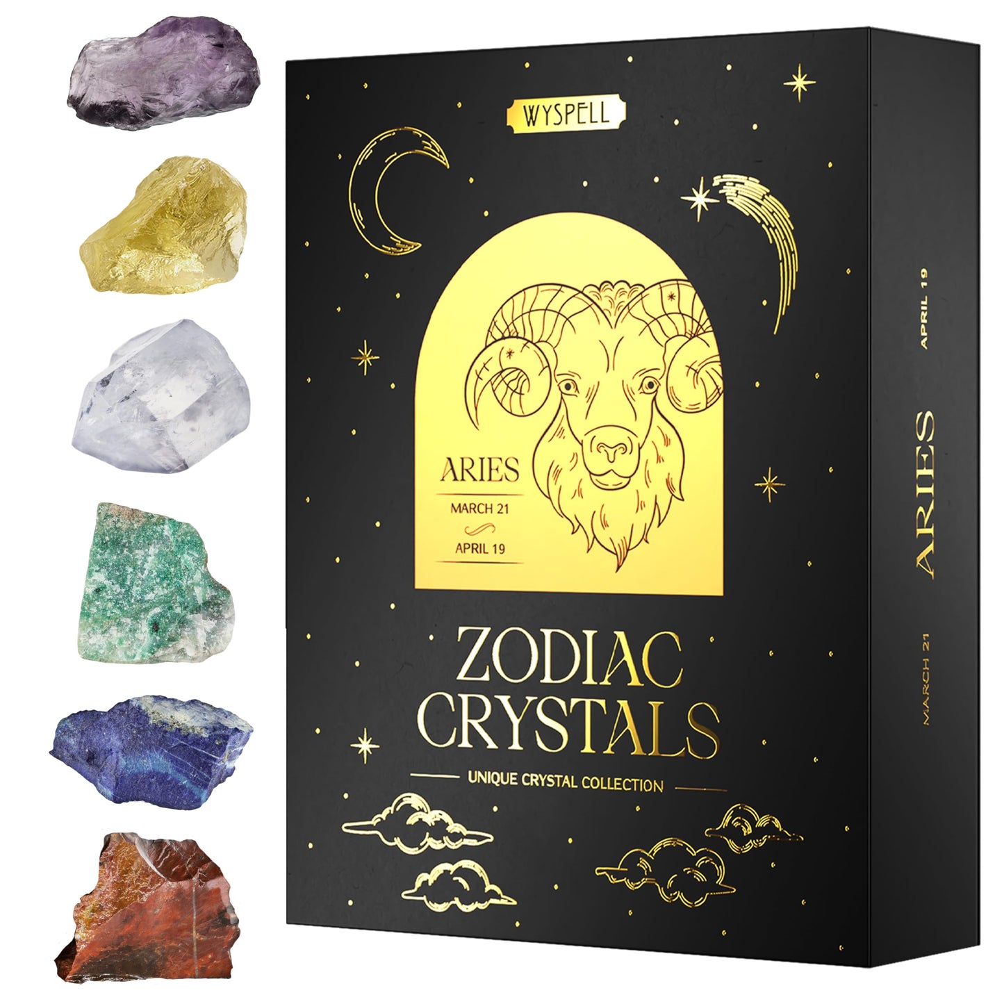 Bulk Crystals and Healing Stones 50 PCS - Real Mini Crystals for Spell Jars - Crystals for Witchcraft - Crystal Sets for Witchcraft Supplies - Real Crystal Witch Healing Crystals for Beginners Set