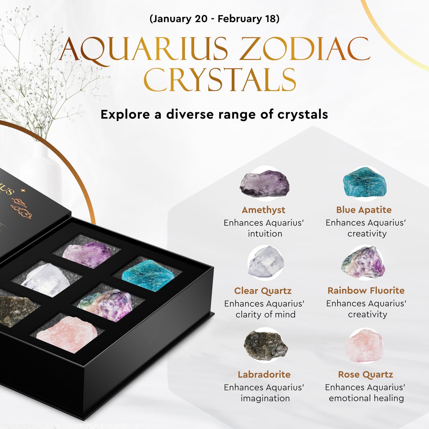 Bulk Crystals and Healing Stones 50 PCS - Real Mini Crystals for Spell Jars - Crystals for Witchcraft - Crystal Sets for Witchcraft Supplies - Real Crystal Witch Healing Crystals for Beginners Set