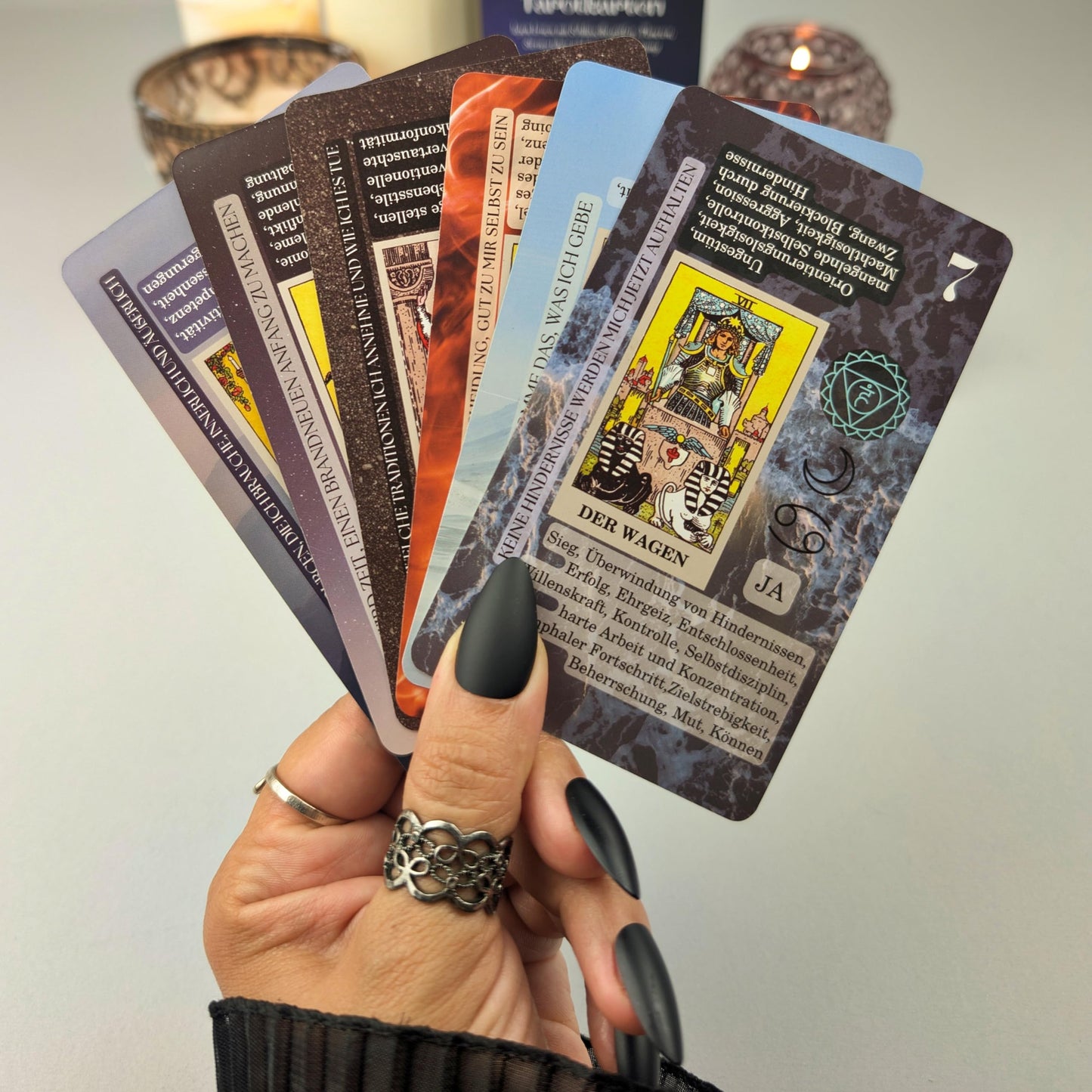 Witchy Cauldron Tarot Cards for Beginners with Meanings on Each Card — 78 Card Learning Tarot Deck with Guidebook, Reversed Meanings, Chakra, Zodiac & Planetary Symbols | Rider-Waite Style (English)