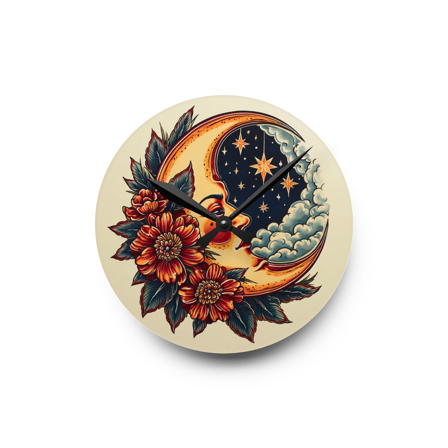 Celestial Floral Acrylic Wall Clock | Boho Home Decor | Starry Night Wall Art | Gift for Astrology Lovers, Moon Phase Decor, Unique [...]
