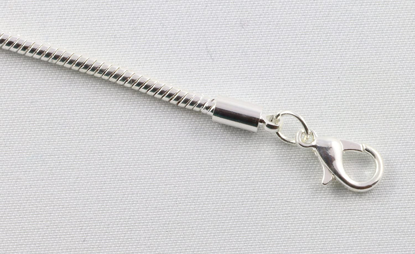 Moon with Moon and Stars on it Snake Chain Charm Bracelet