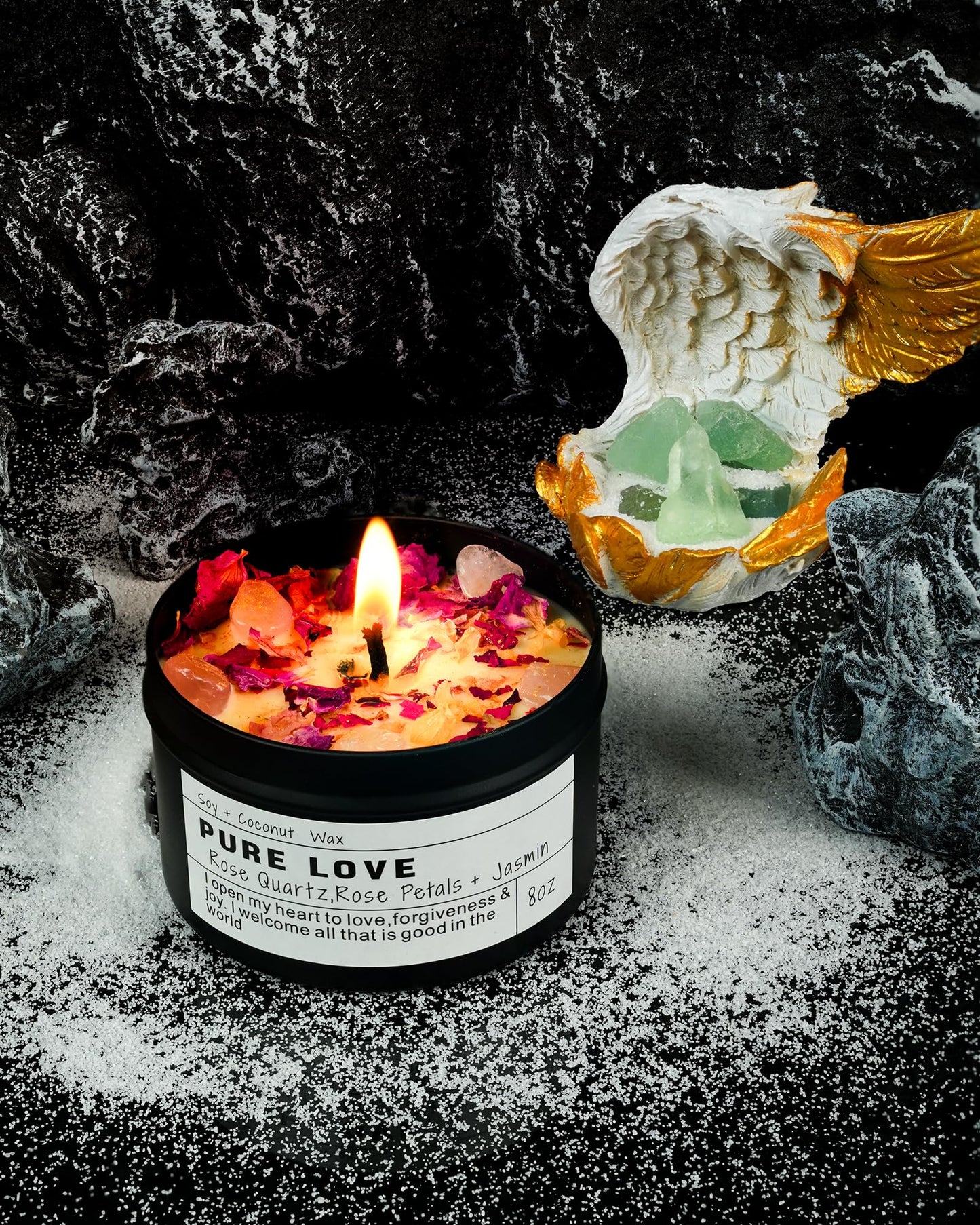 Healing Candles, Manifestation Magical Candles, Energy, Chakras, Law of Attraction, Gifts to Empower Women, Birthday Graduation Gifts, Emotional Support. (Trust The Universe)