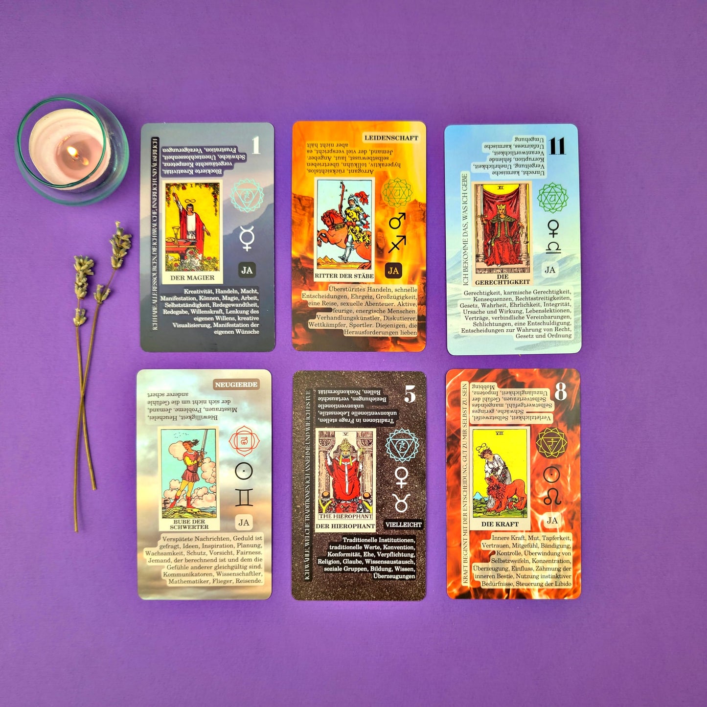 Witchy Cauldron Tarot Cards for Beginners with Meanings on Each Card — 78 Card Learning Tarot Deck with Guidebook, Reversed Meanings, Chakra, Zodiac & Planetary Symbols | Rider-Waite Style (English)