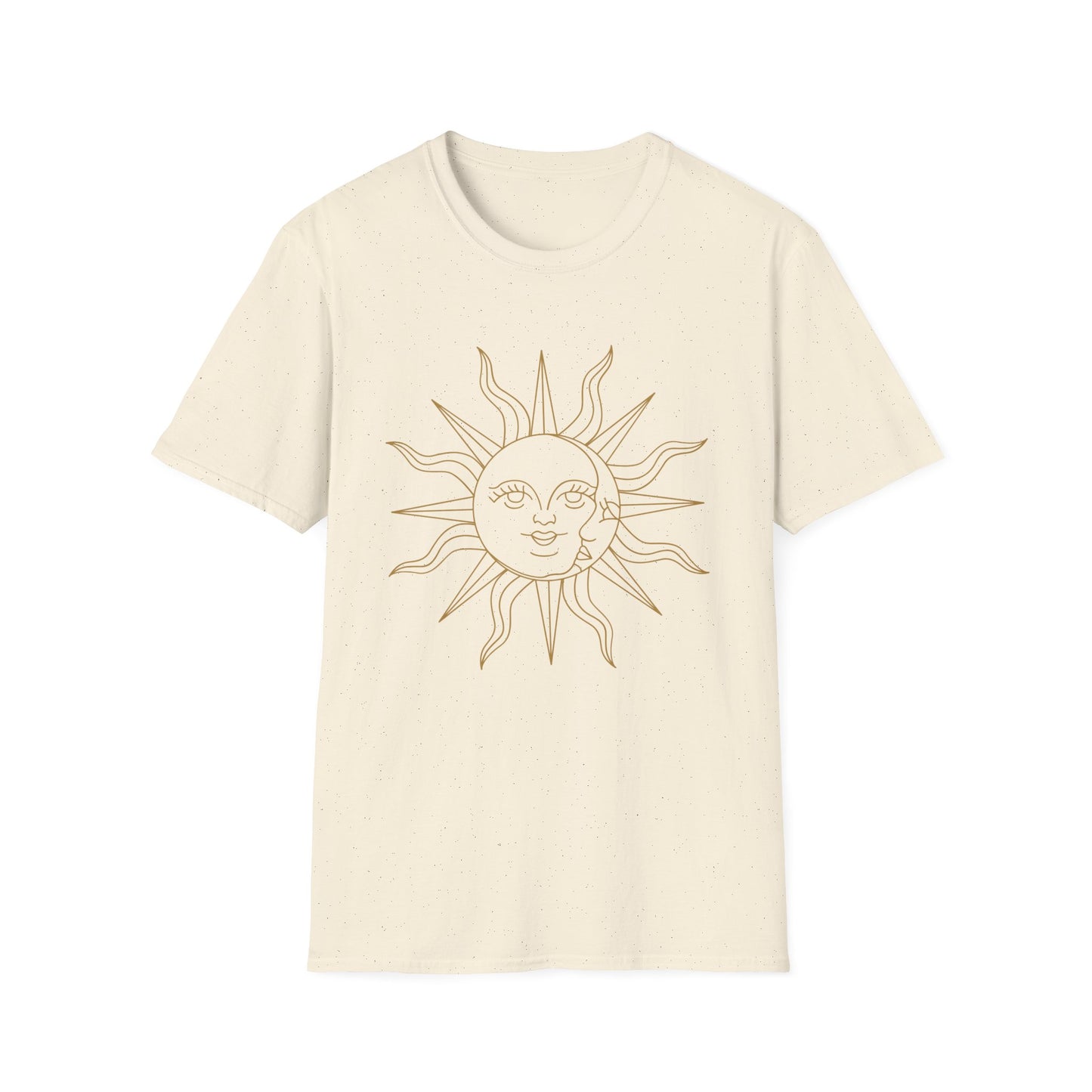 Celestial Sun Face T-Shirt | Boho Minimalist Sun Shirt | Astrology Aesthetic Tee | Spiritual Unisex Graphic Tee