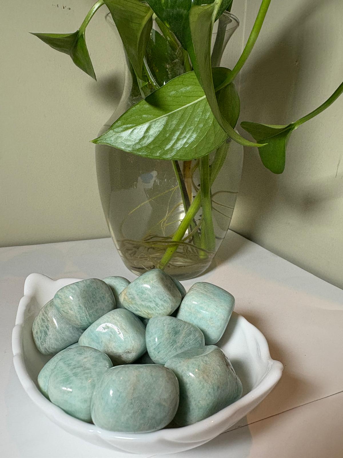 Amazonite Tumbled Stones (1 kg pack)