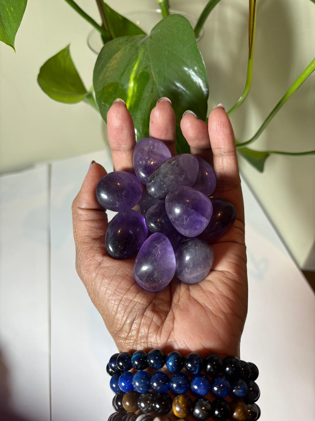 Amethyst Tumbled Stone (1 kg pack)