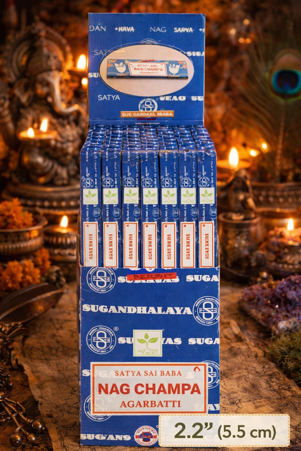 25 Packs of 10g Nag Champa Natural Incense by Satya