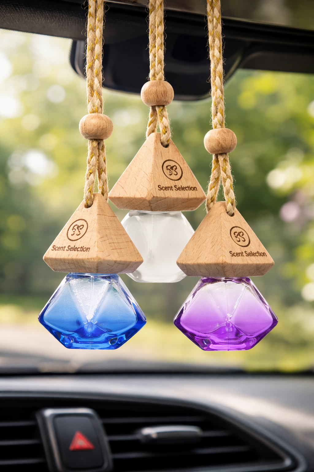 Goji Berry & Blood Orange Hanging Car Air Freshener Diffuser - 3 Colours