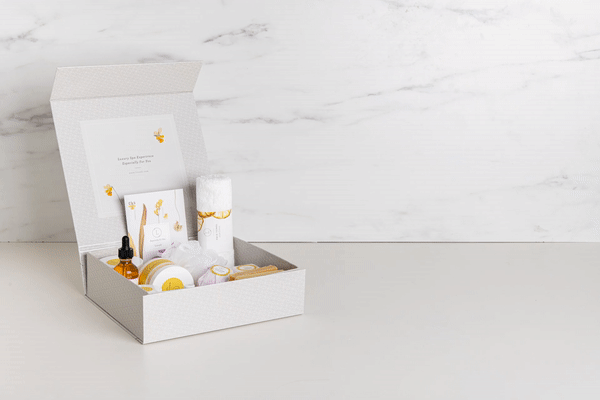Citrus Sunshine Gift Box, Natural Care Package, Bath Gift Set for Recovery Gift, New home gift, or Appreciation Gift