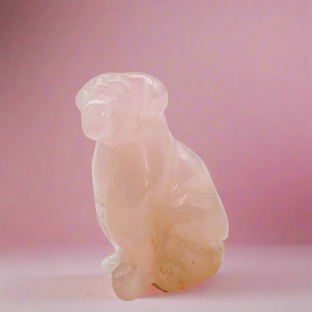 Mini Crystal Carved Dogs