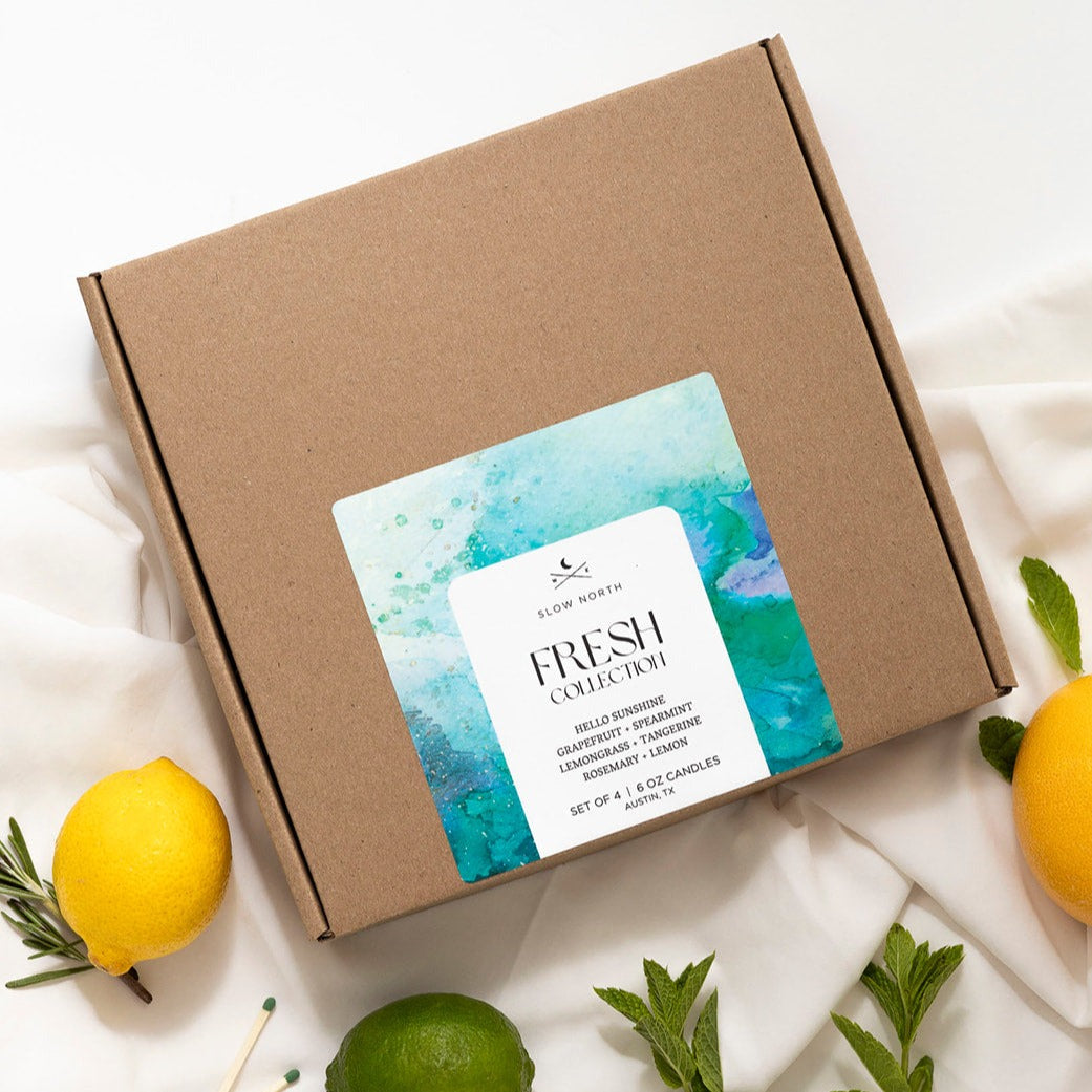 Fresh Collection - 4 Pack Botanical Candles