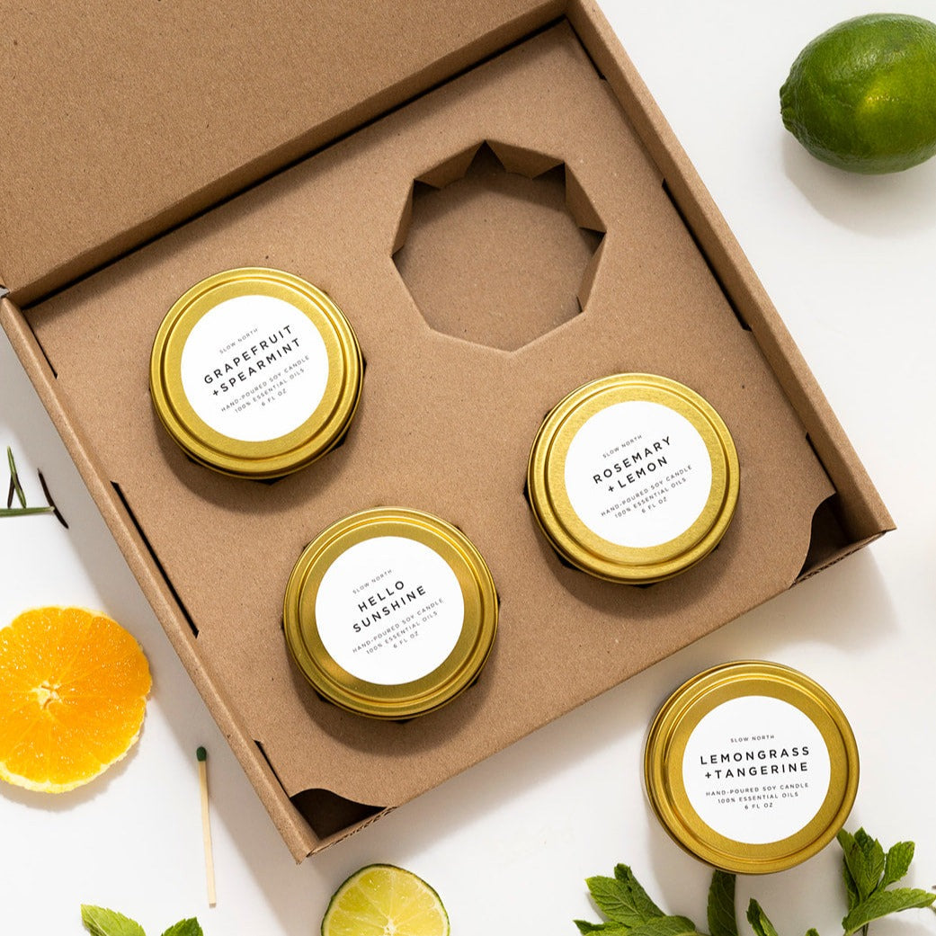 Fresh Collection - 4 Pack Botanical Candles
