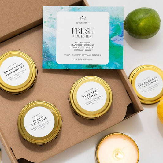 Fresh Collection - 4 Pack Botanical Candles