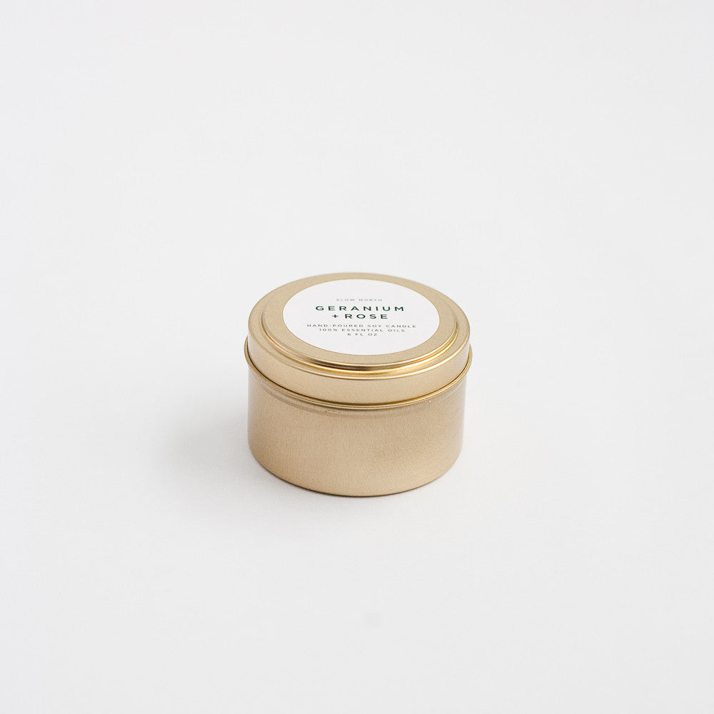 Botanical Candle: Geranium + Rose