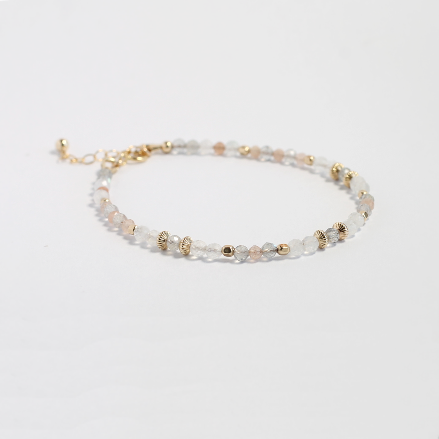 Goddess Bracelet, Moonstone & Labradorite Power Combo for your inner goddess