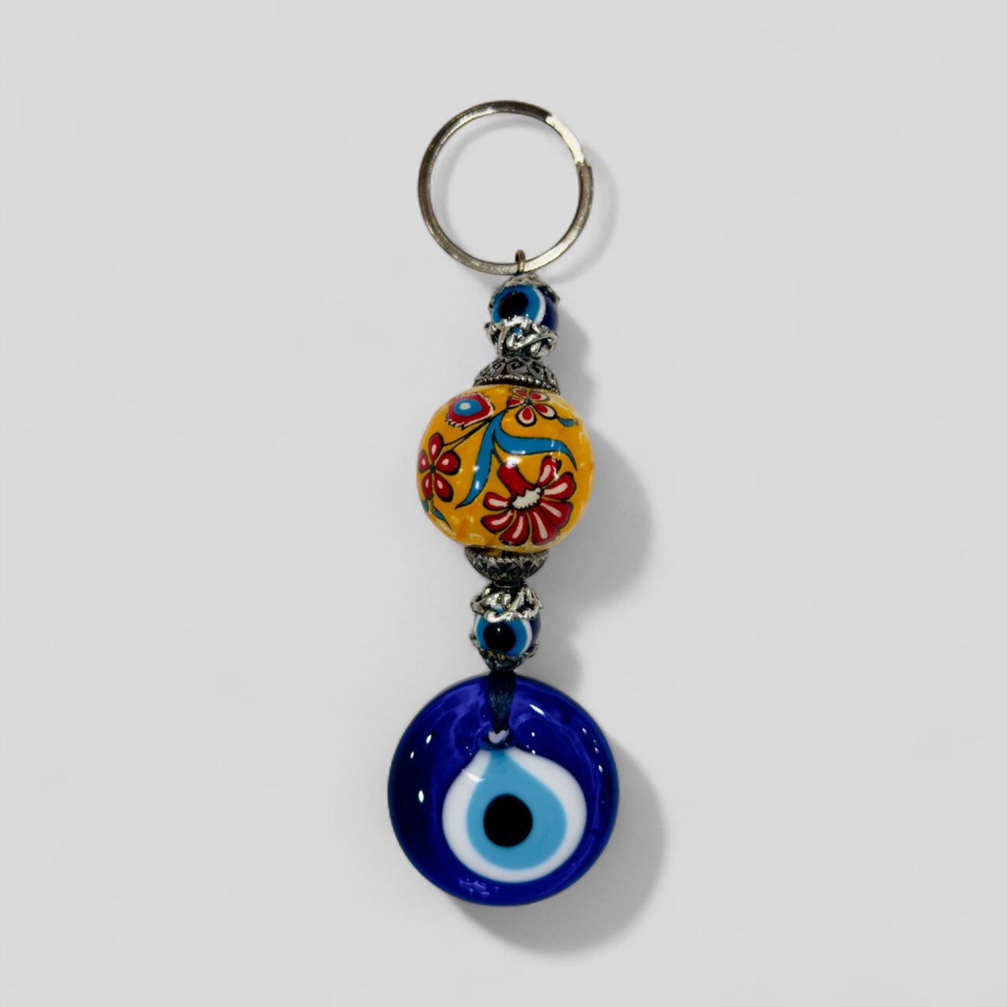 Evil Eye Keychain | Protection Keychain/Keyring | Evil Eye Car Charm | Lucky Evil Eye Keychain | Handmade Evil Eye Gifts | Good Luck Charm-0