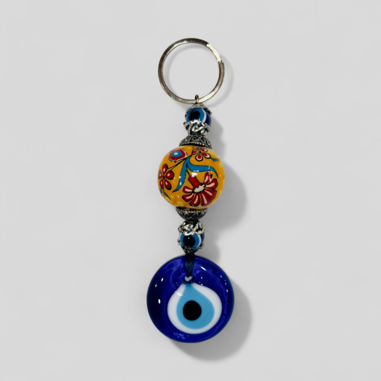 Evil Eye Keychain | Protection Keychain/Keyring | Evil Eye Car Charm | Lucky Evil Eye Keychain | Handmade Evil Eye Gifts | Good Luck Charm-0