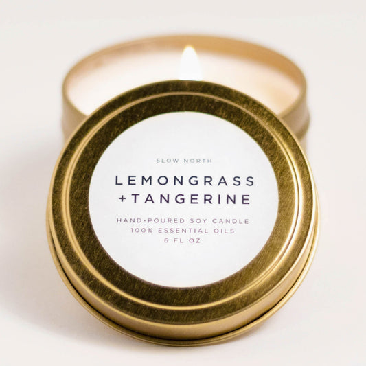 Botanical Candle: Lemongrass + Tangerine