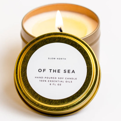 Of The Sea Botanical Candle - Eucalyptus + Lavender + Peppermint