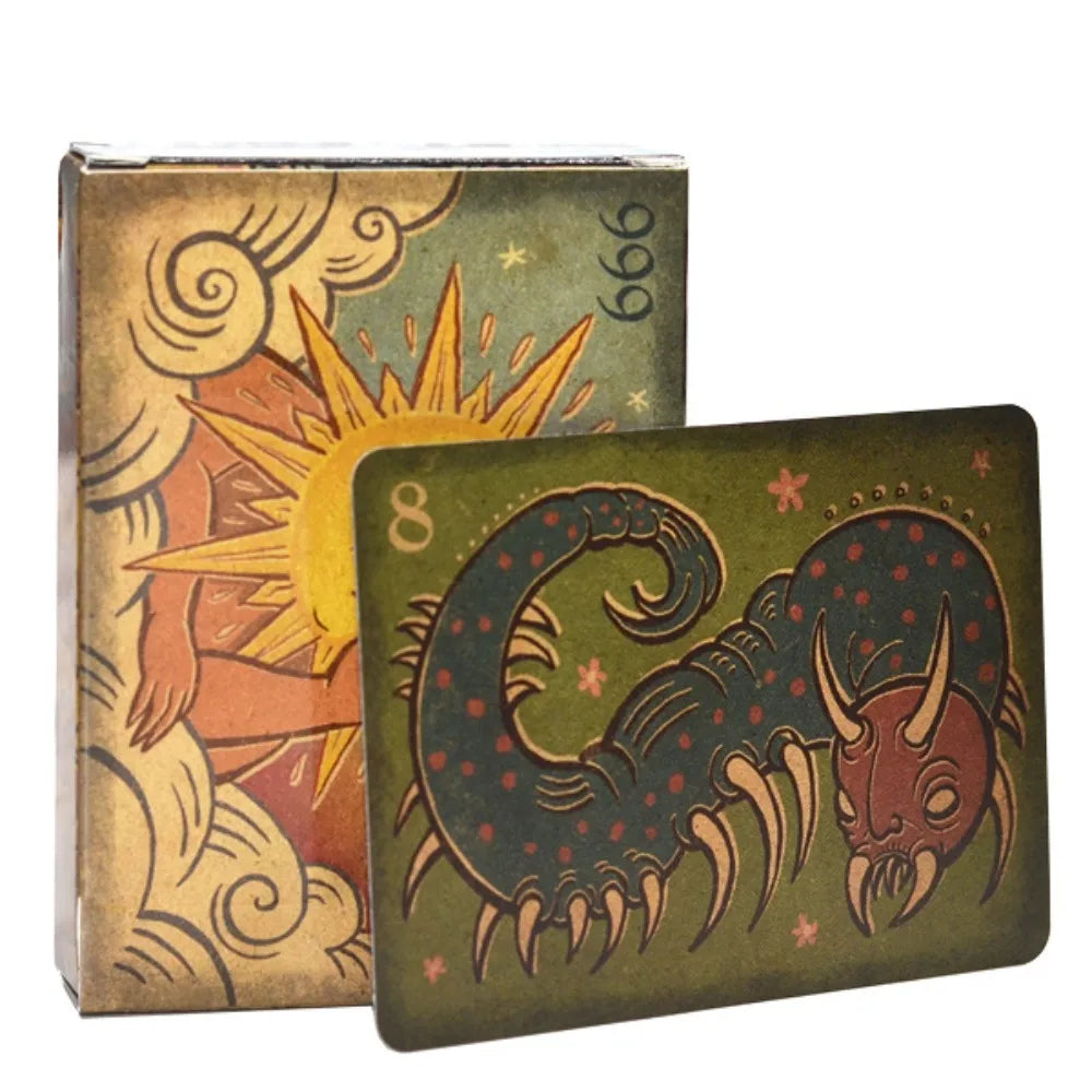 52 Pcs Surreal Dream Divination Cards for Meditation 9*6cm Double-embossed Garden of Lucid Daydreams Oracle Deck