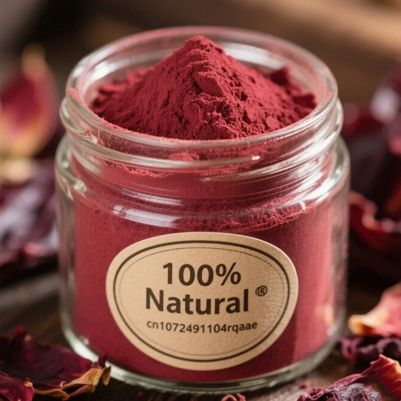 Premium Dried Roselle (Hibiscus) Powder – Natural Botanical Colorant for Drinks, Bath Rituals, Herbal Blends & Creative Use