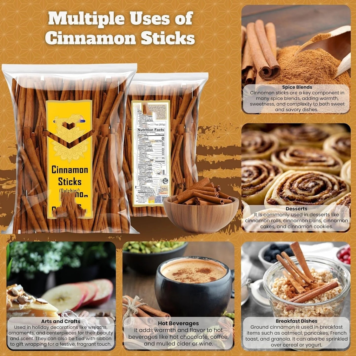 Premium Cinnamon Sticks & Star Anise Set – Ritual Herbs for Candles, Spellwork, Aromatherapy & Witchy Home Decor