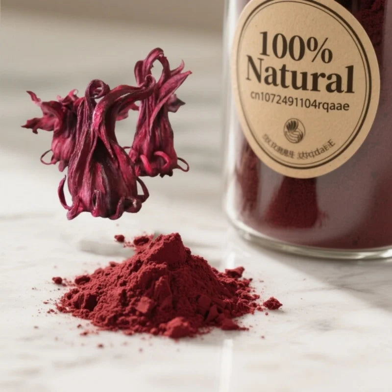 Premium Dried Roselle (Hibiscus) Powder – Natural Botanical Colorant for Drinks, Bath Rituals, Herbal Blends & Creative Use