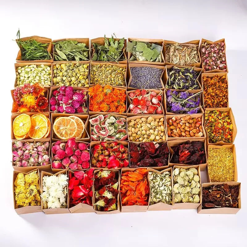 DIY Candle Soap Making Dry Flower Material Home Perfume Floral Essence Mix Dry Flower Making Wedding Home Decoration Bath Decor