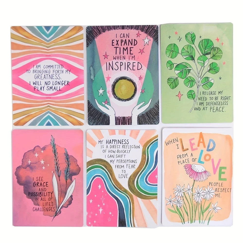 Spirit Junkie Oracle Deck | 52-Card Affirmation Deck for Positivity, Manifestation & Spiritual Growth