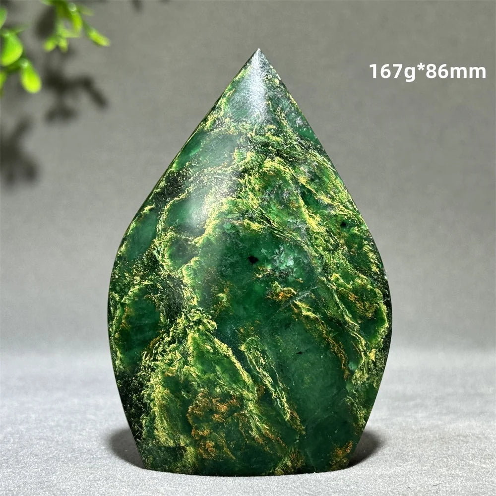 Natural Emerald Free Form Torch Spiritual Healing Meditation Reiki Witchcraft Energy Home Office Feng Shui Decoration Gift