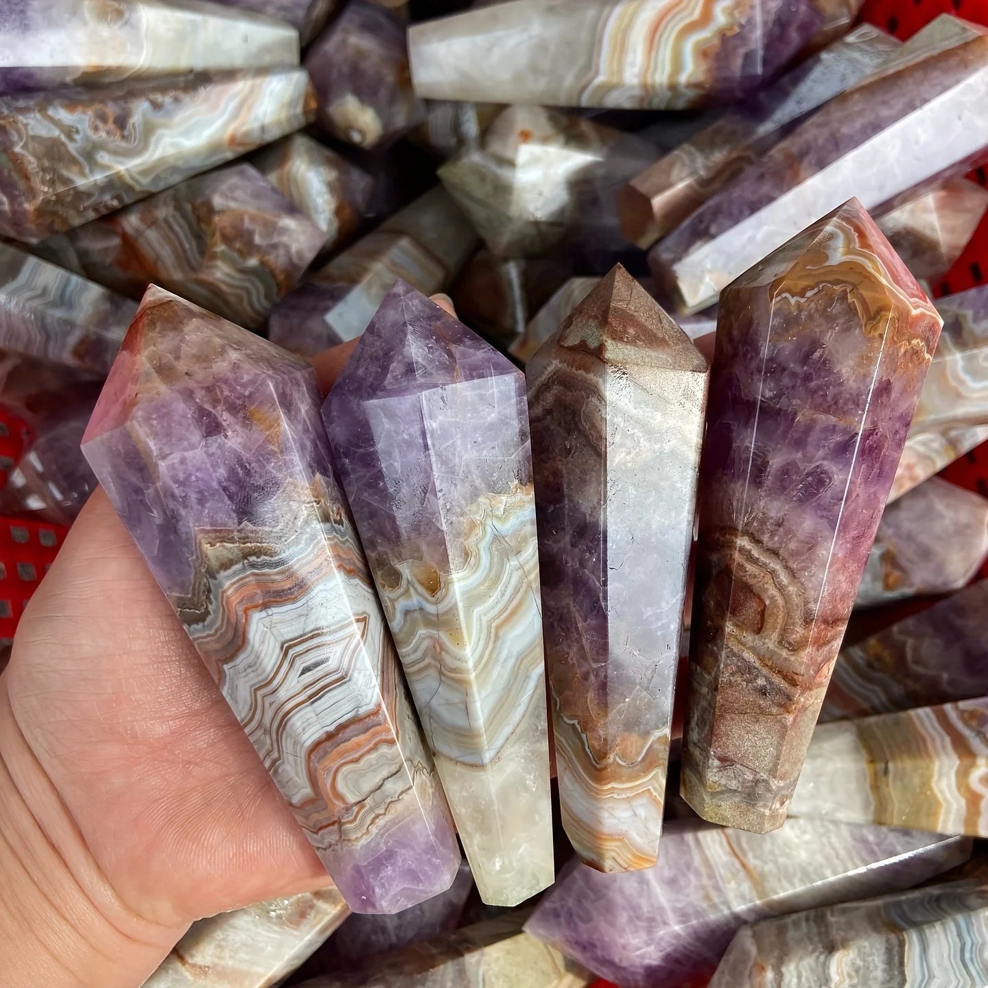 1pc High-Quality Amethyst Crystal Scepter, Bohemian Style, 4.72-5.51inch, Polished & Smooth, Decorative Stone for Home Decor