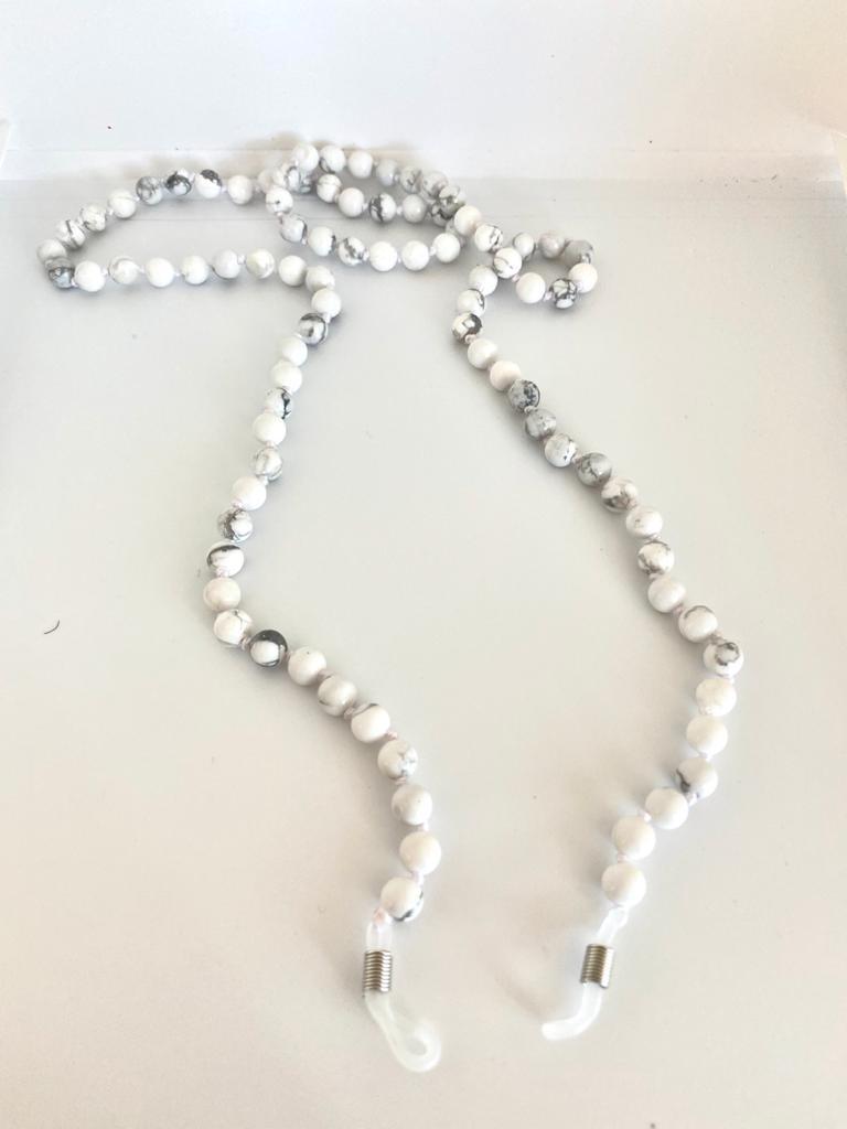 Howlite Eyeglass Chain-1