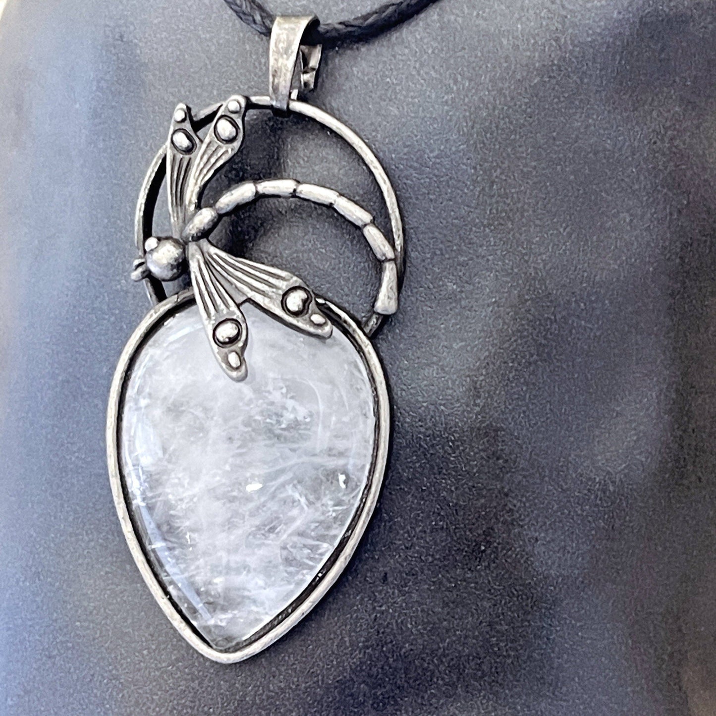 Peace Love Bling - Dragonfly Gemstone Pendant Necklace
