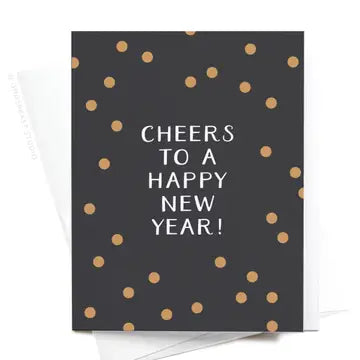 Cheers to a Happy New Year Greeting Card
