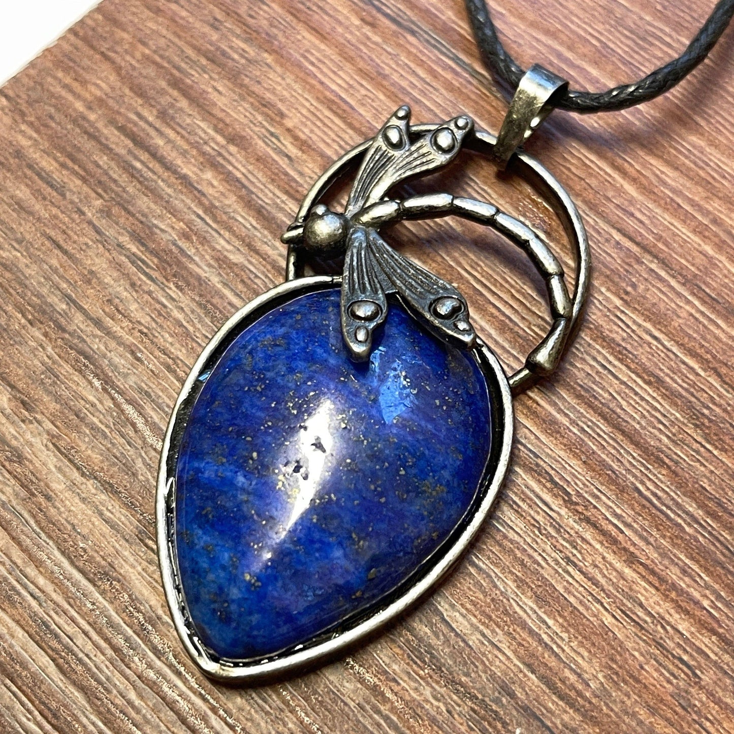 Peace Love Bling - Dragonfly Gemstone Pendant Necklace