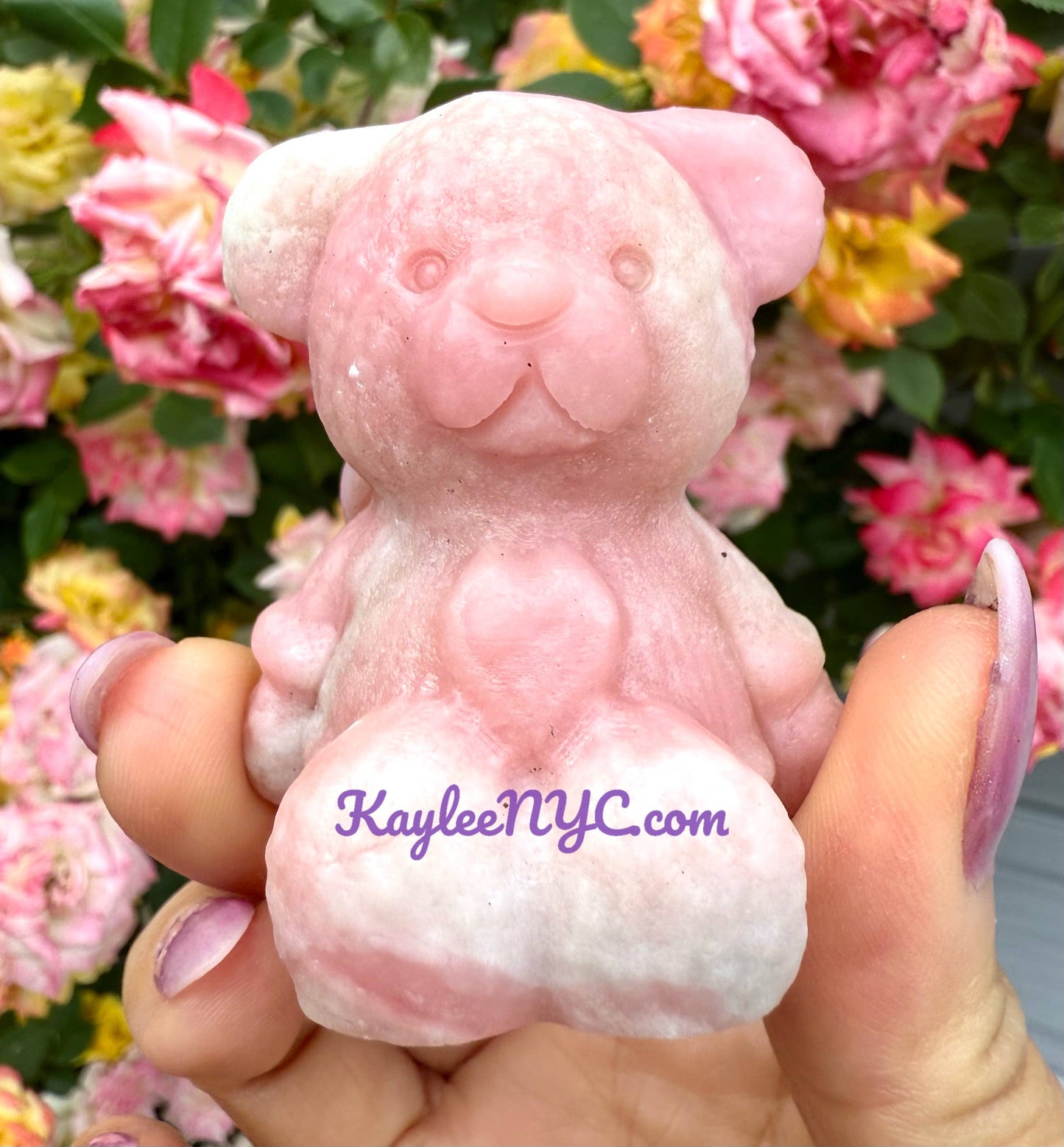 2 INCH Natural Crystal Teddy Bears Healing Energy