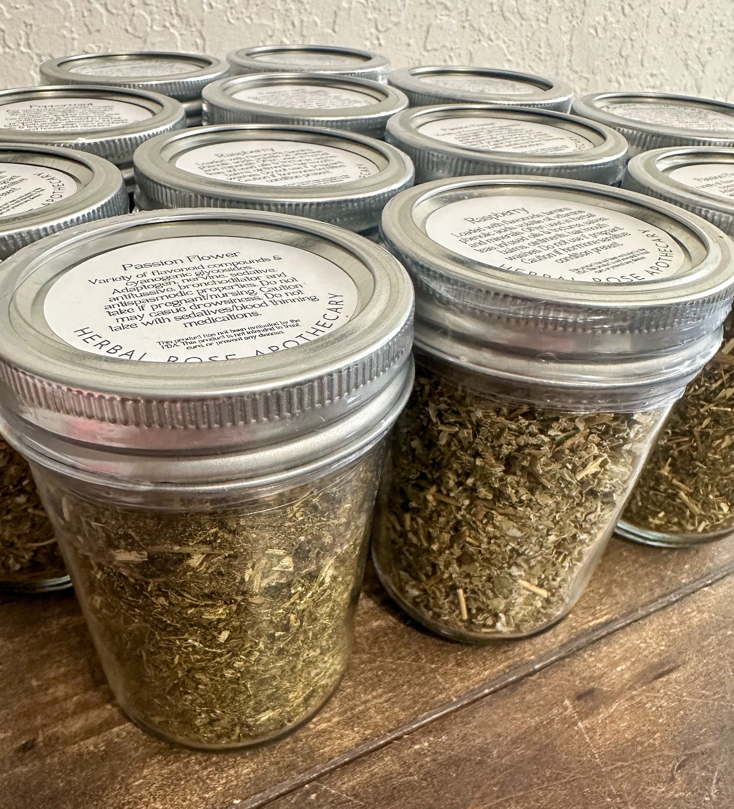 Dried Herb Apothecary Jar | Pre-filled to Build your own custom apothecary collection