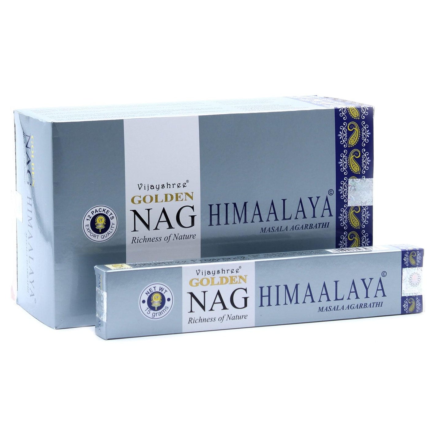 Himaalaya Genuine Golden Nag | Incense Sticks Joss 15g | Premium Scents | Fragrance | Hand Rolled | Yoga | Aromatherapy | Meditation-0
