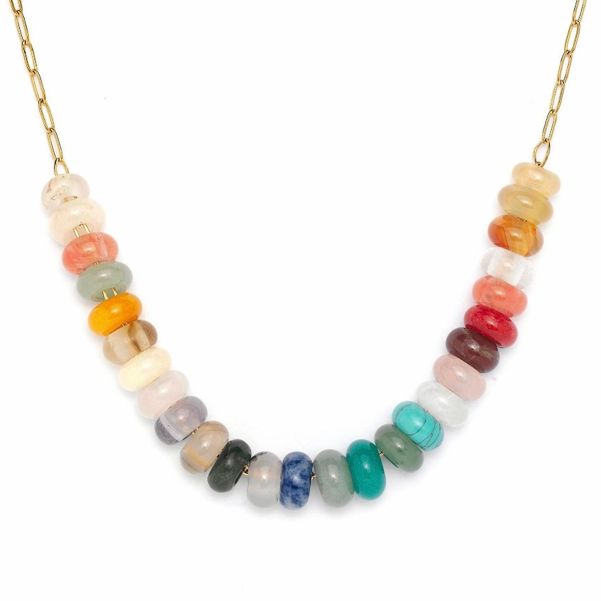 Handmade Gemstone Chain Necklace