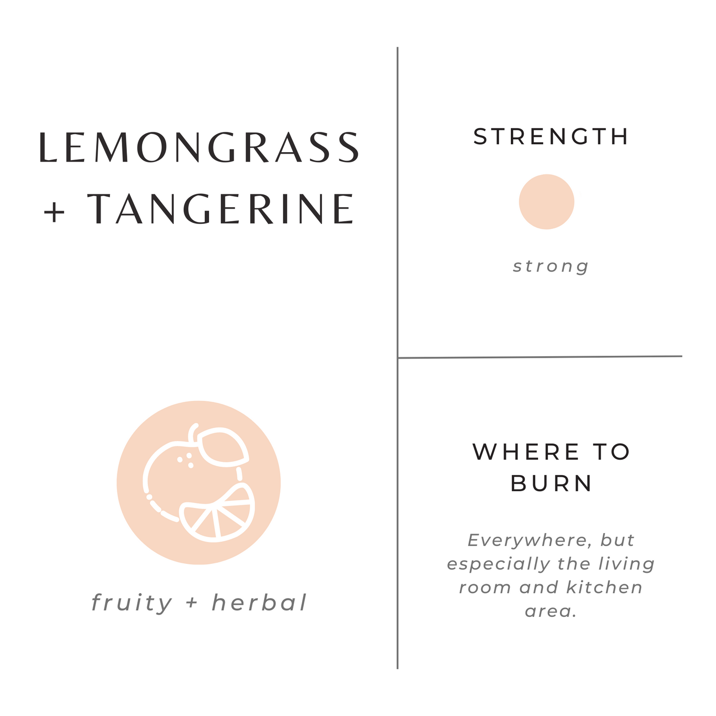 Botanical Candle: Lemongrass + Tangerine