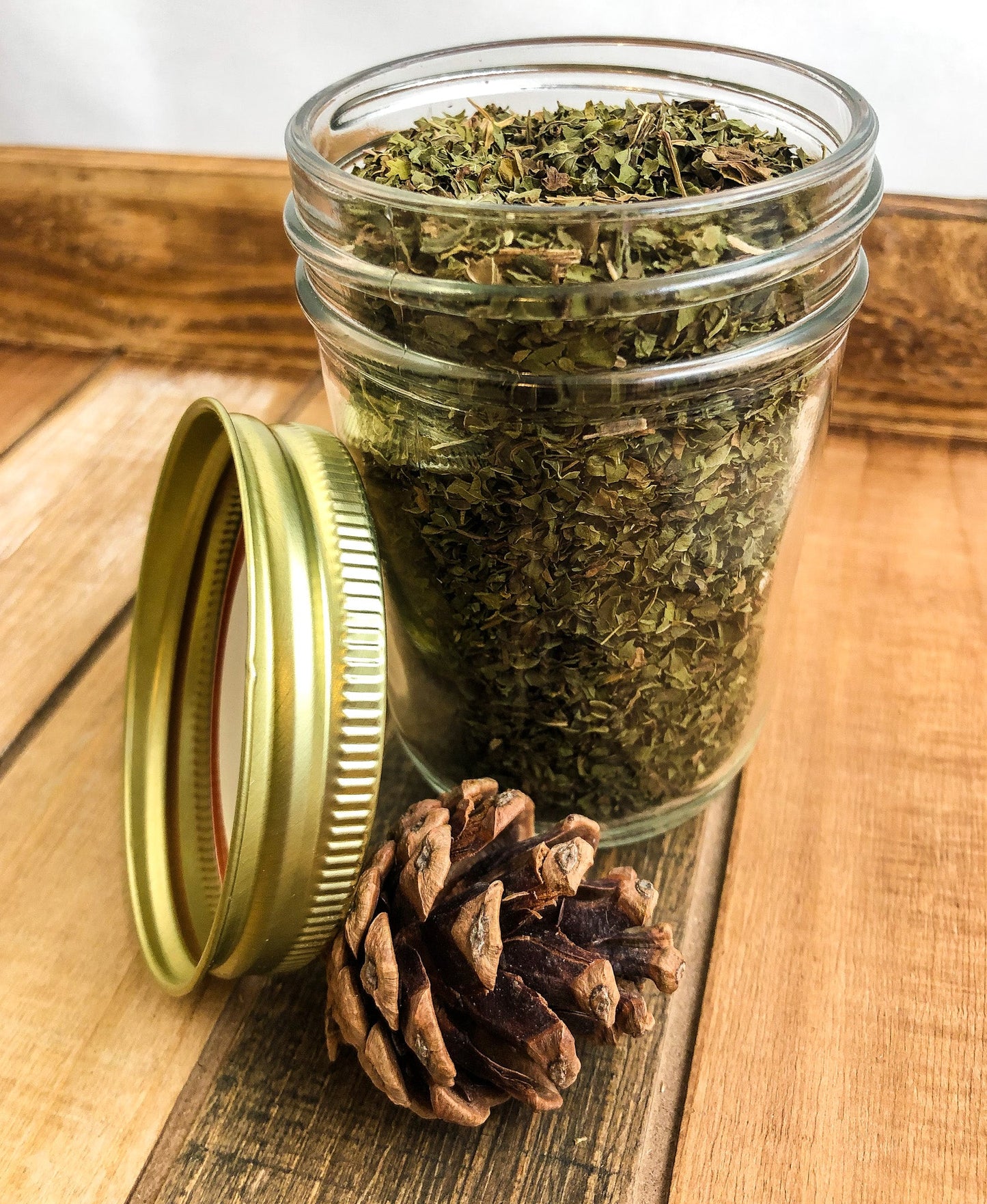 Dried Herb Apothecary Jar | Pre-filled to Build your own custom apothecary collection