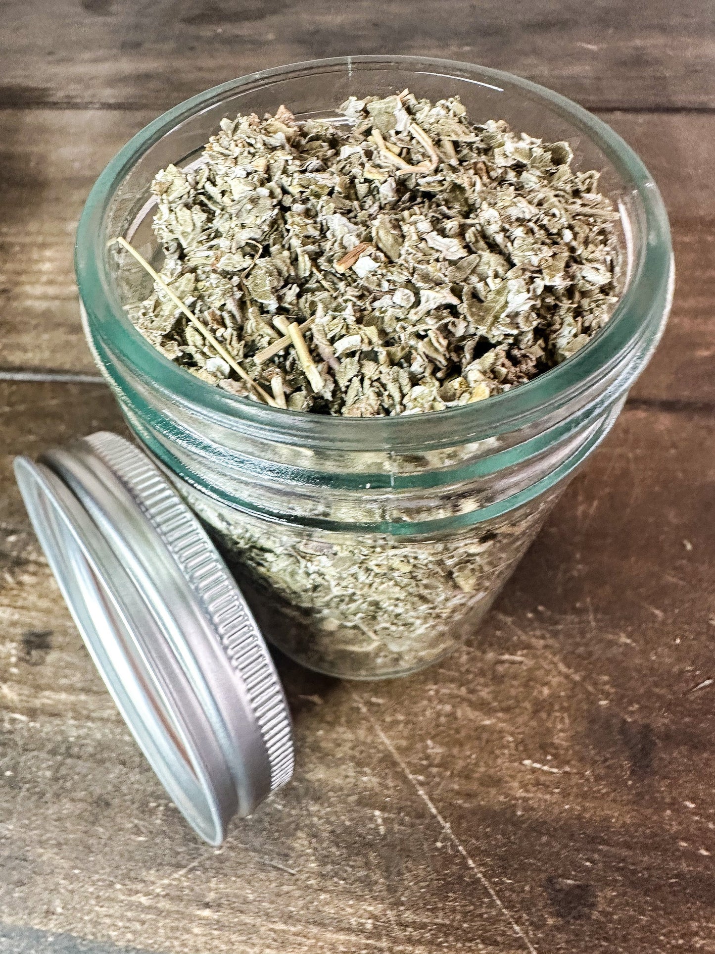 Dried Herb Apothecary Jar | Pre-filled to Build your own custom apothecary collection