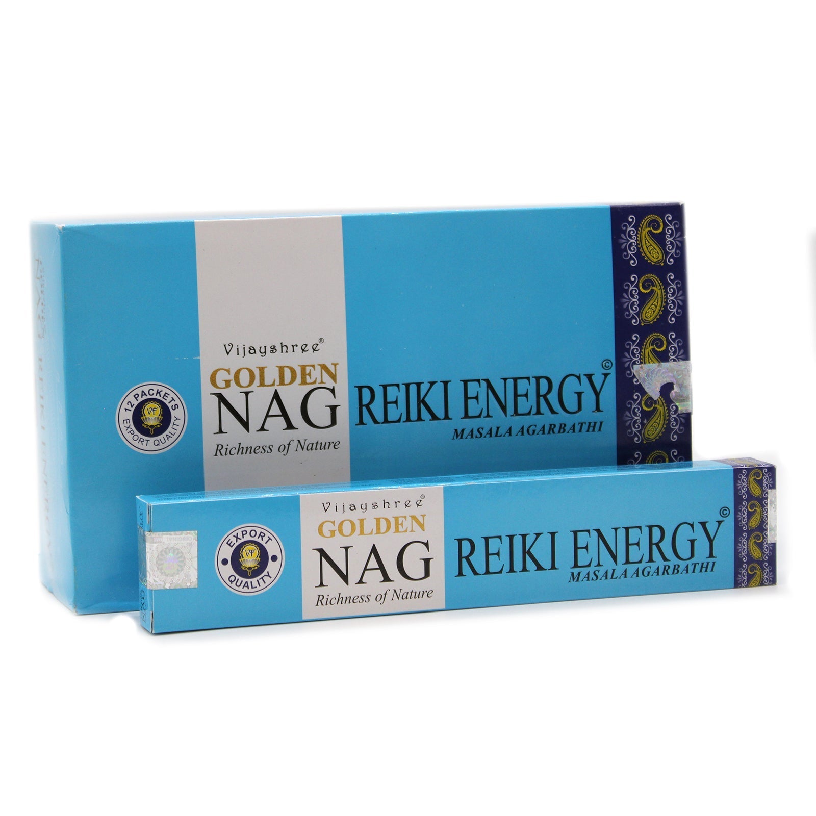 Reiki Golden Nag | Incense Sticks Joss 15g | Premium Scents | Fragrance | Hand Rolled | Yoga | Aromatherapy | Meditation-0