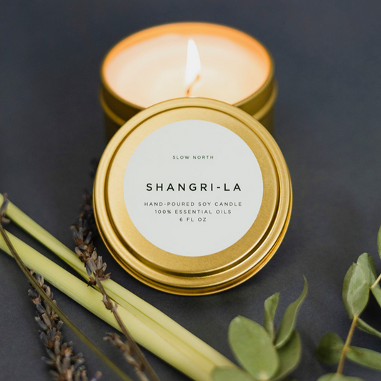 Botanical Candle: Shangri-La (Eucalyptus + Lavender + Lemongrass)