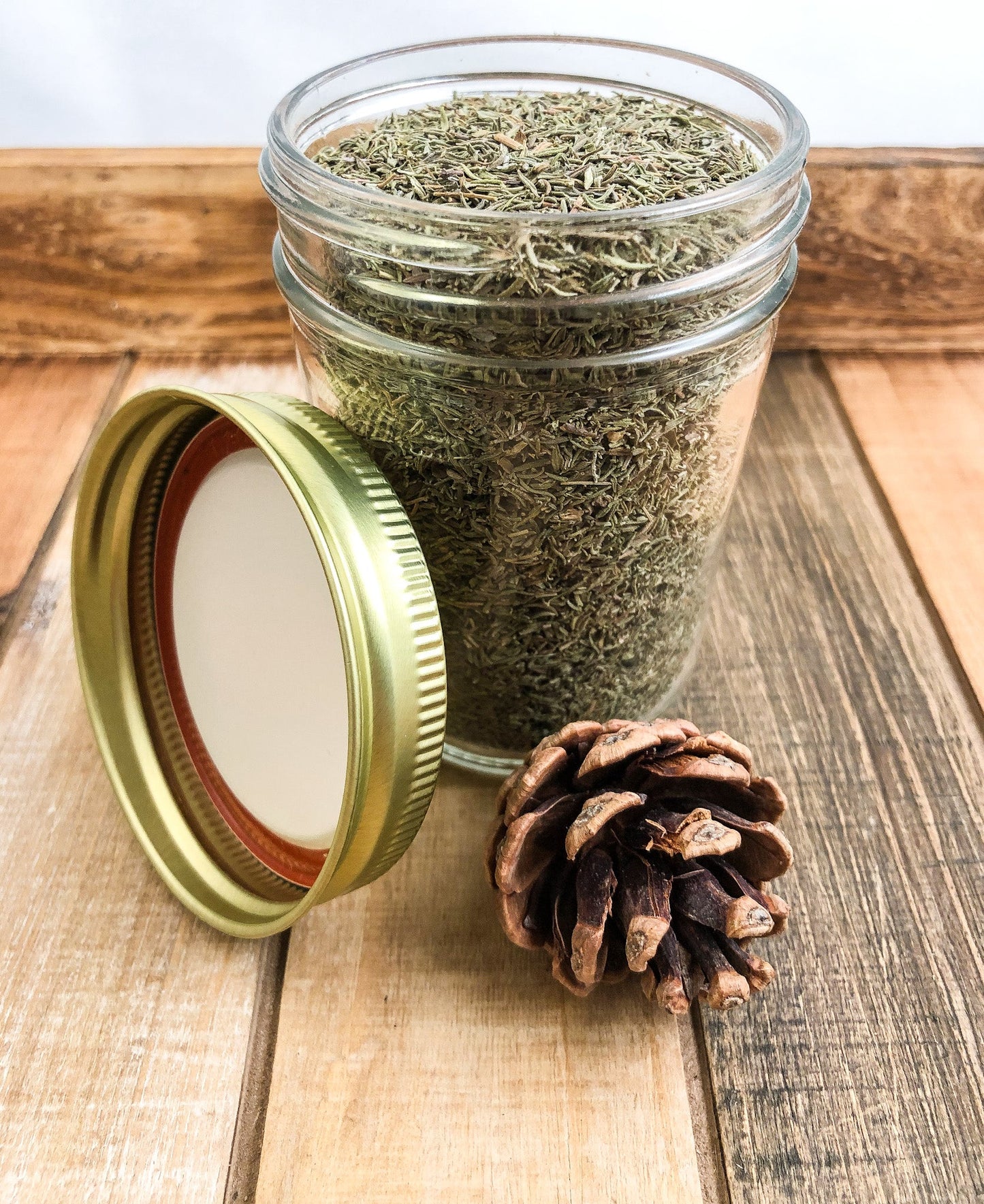 Dried Herb Apothecary Jar | Pre-filled to Build your own custom apothecary collection